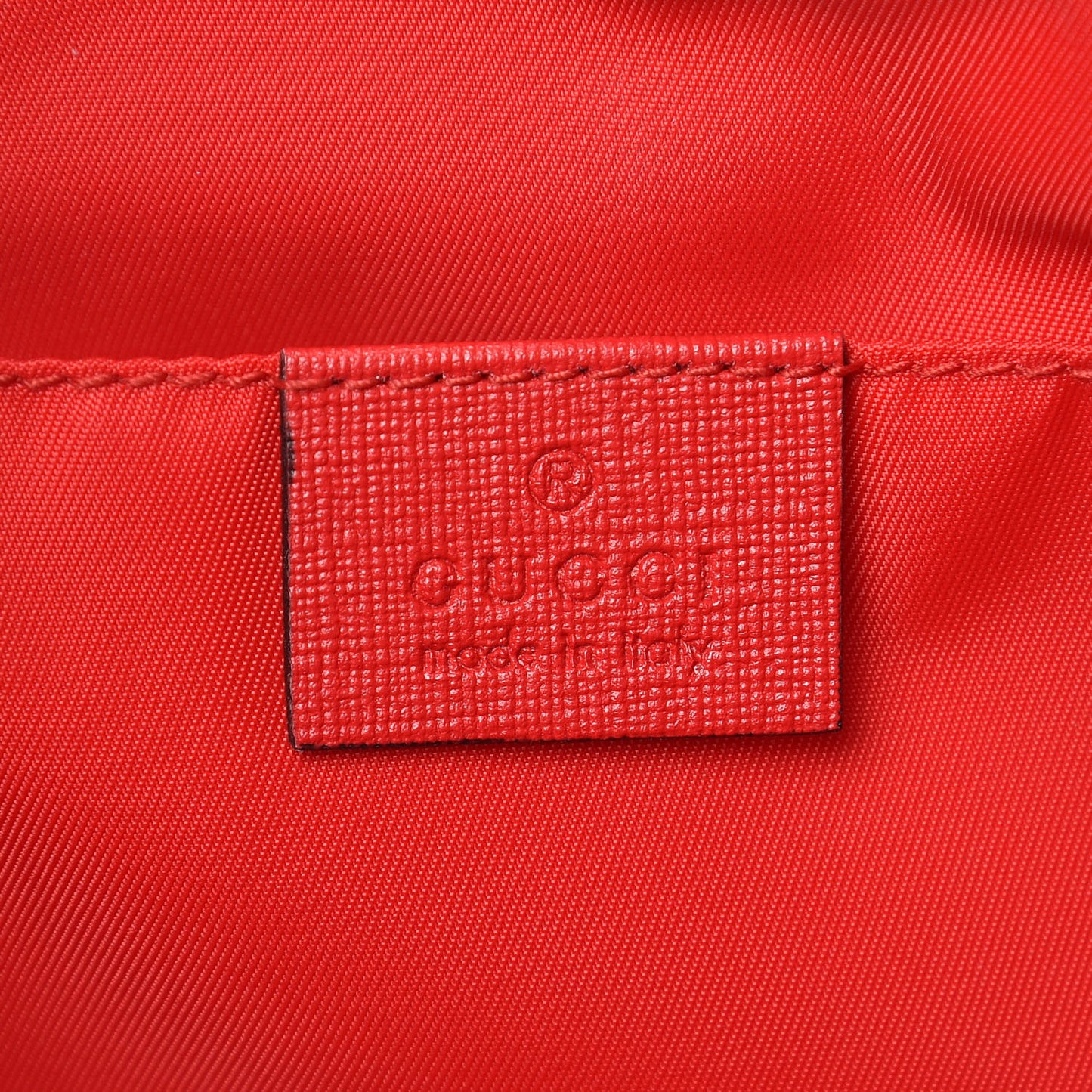 GG Supreme Monogram Kids Ducks Tote Red