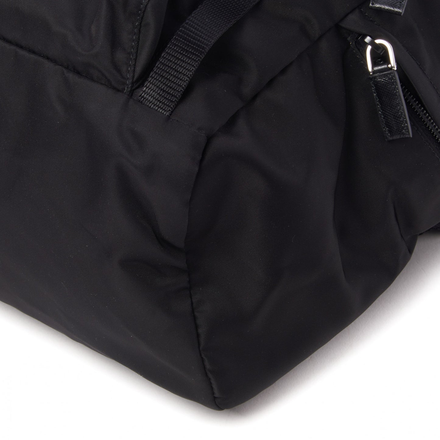 Tessuto Nylon Montagna Double Buckle Backpack Black