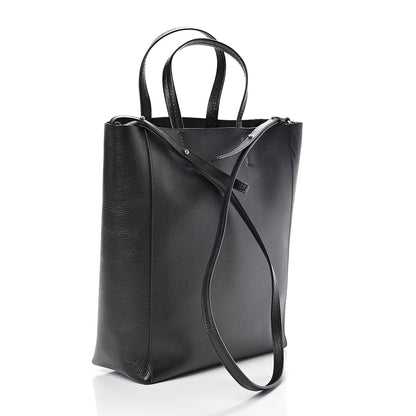 Celine Grained Calfskin Small Vertical Cabas Black 2 of 12