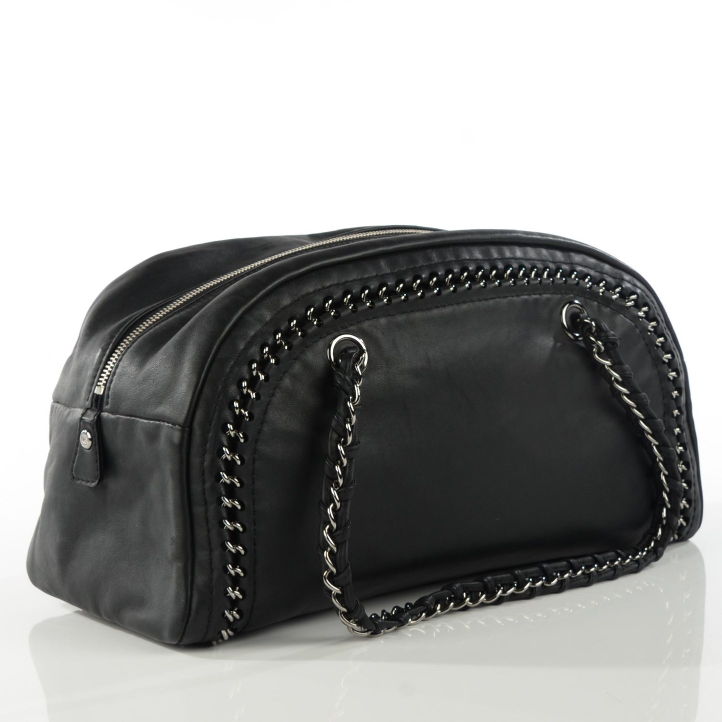 Smooth Calfskin Medium Luxe Ligne Bowler Black