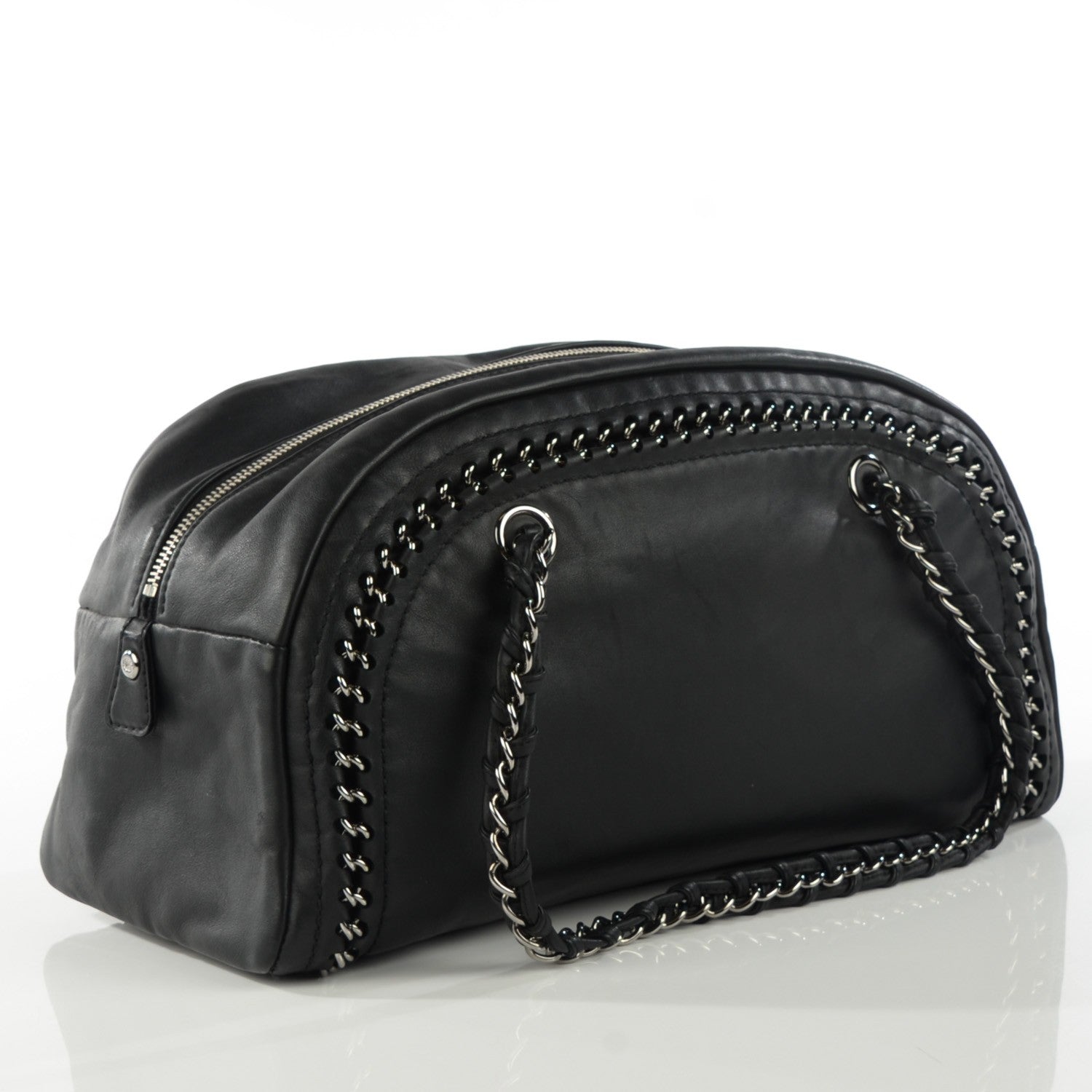 Chanel Smooth Calfskin Medium Luxe Ligne Bowler Black 3 of 7