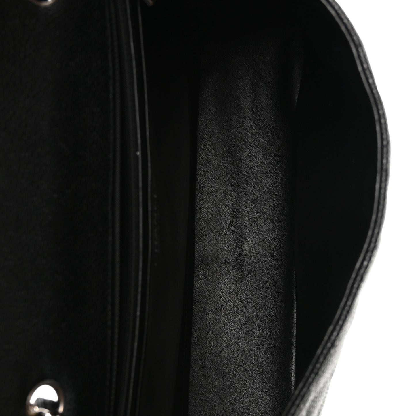 Caviar Quilted Jumbo Single Flap Black