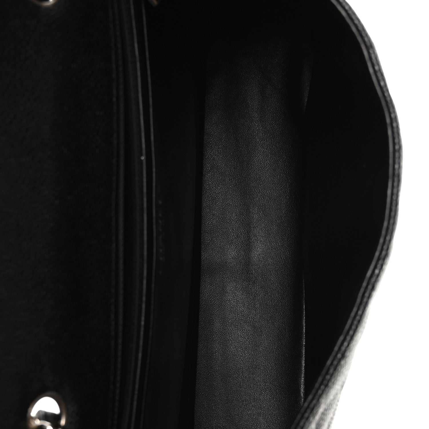 Chanel Caviar Quilted Jumbo Single Flap Black 5 of 11