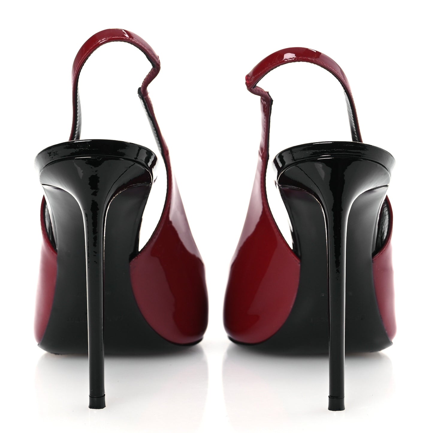 Patent Calfskin Zoe 105 Slingback Pump 39 Opyum Red