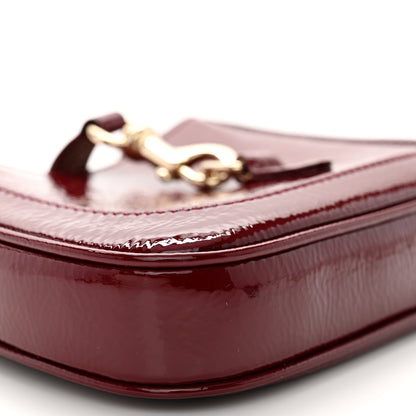 Gucci Crinkled Patent Mini Jackie Notte Bag Rosso Ancora Red 8 of 9