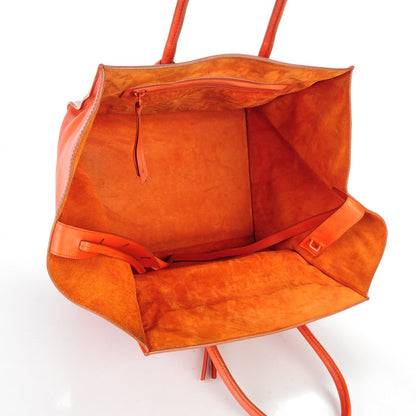 Celine Supple Calfskin Medium Phantom Luggage Orange 5 of 17