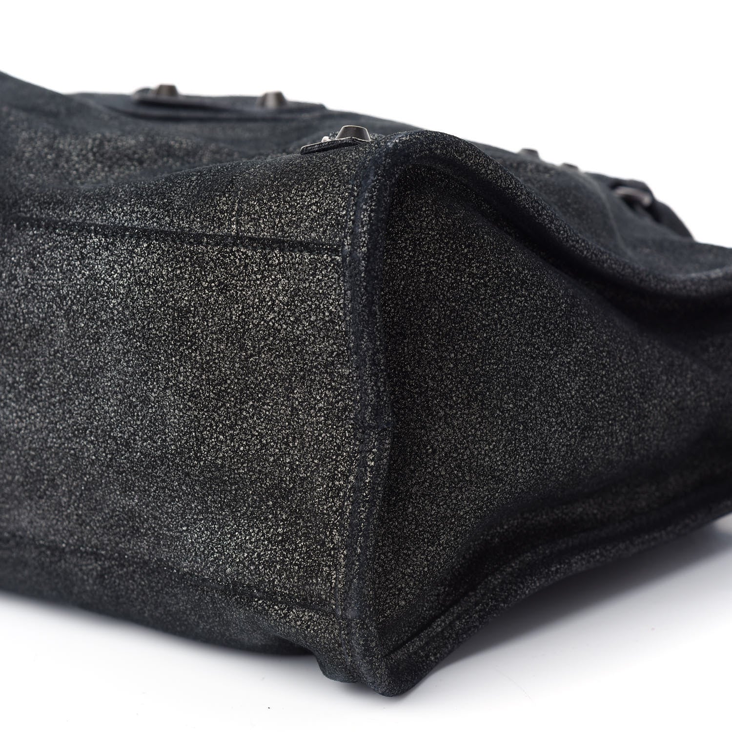 Balenciaga Metallic Craquele Classic Hardware City Black 6 of 9