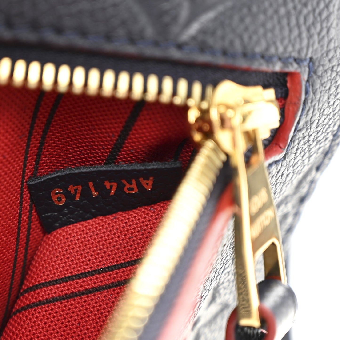 Empreinte Pochette Metis Marine Rouge