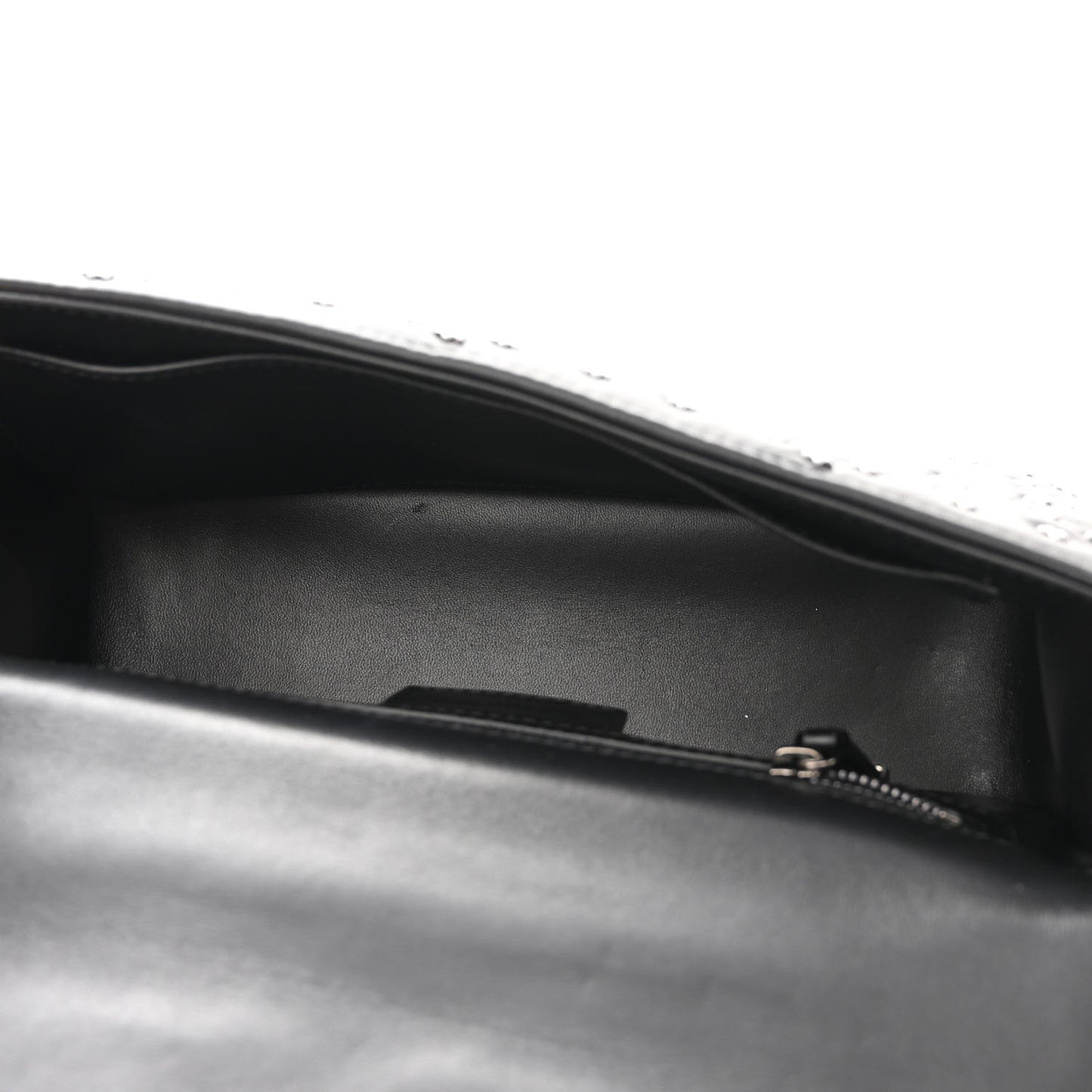 Calfskin Lucky Star Macrocannage Medium Caro Bag Black