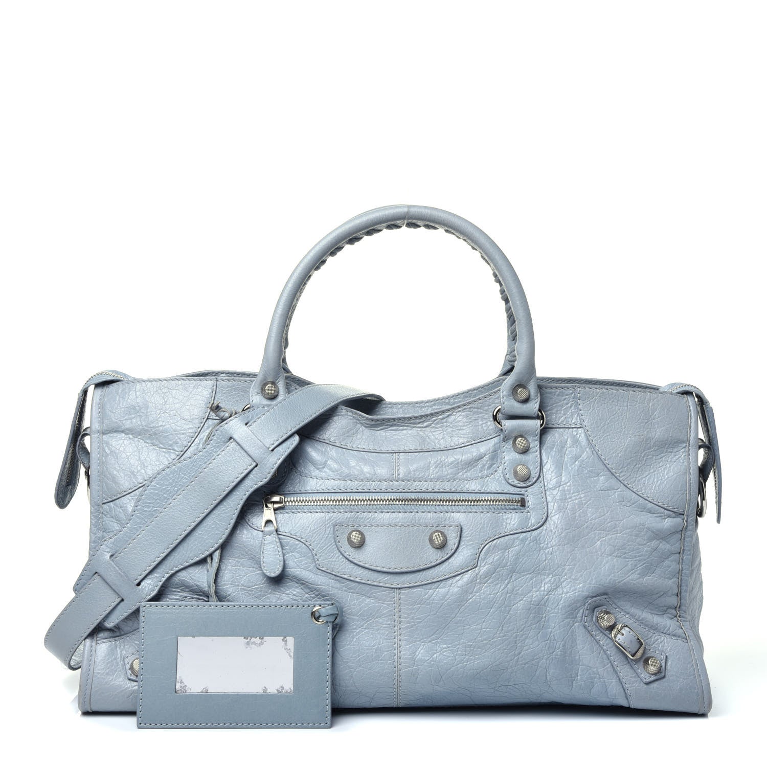 Balenciaga Agneau Giant 12 Silver Hardware Part Time Bleu Opaline 1 of 11