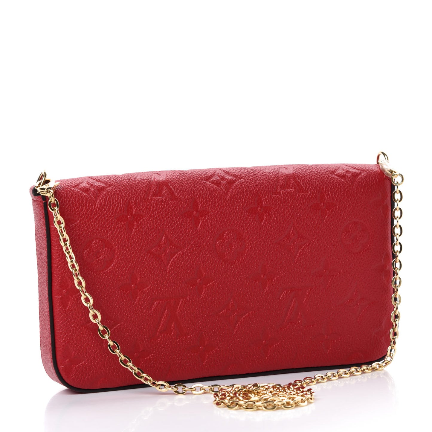 Empreinte Pochette Felicie Chain Wallet Scarlet