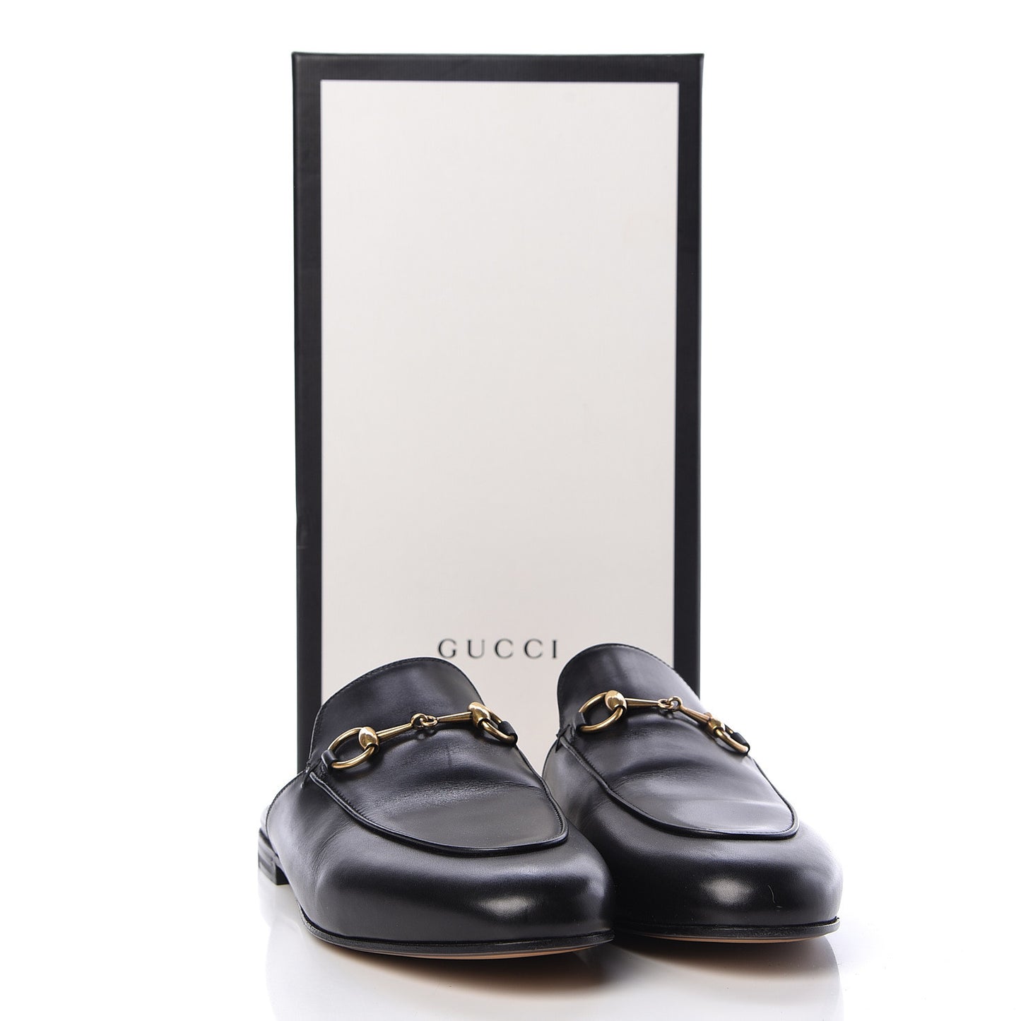 Calfskin Womens Princetown Slippers 38 Black