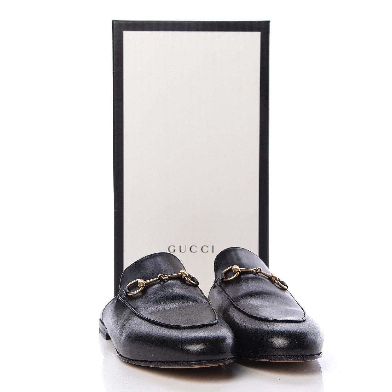 Gucci Calfskin Womens Princetown Slippers 38 Black 9 of 9