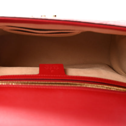 Gucci Guccissima Medium Padlock Shoulder Bag Hibiscus Red 4 of 9