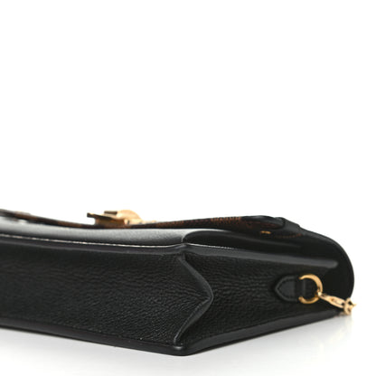 Louis Vuitton Damier Ebene Vavin Chain Wallet Black 10 of 12