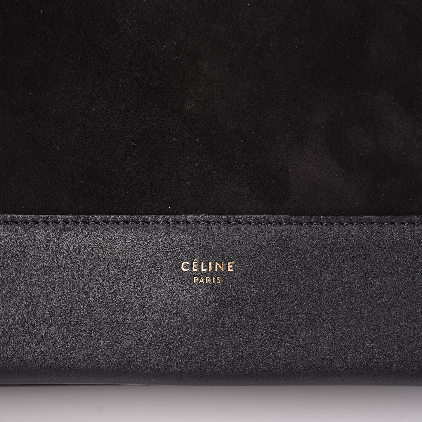 Suede Calfskin Medium Frame Shoulder Bag Black