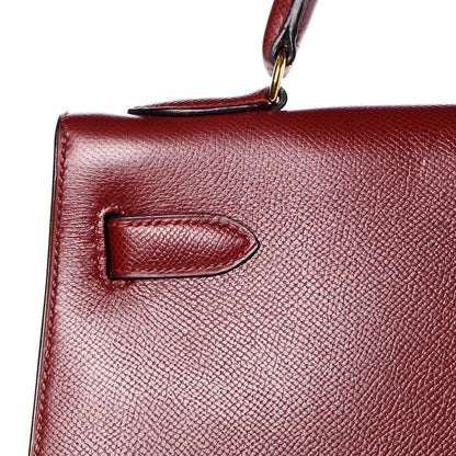 Hermes Courchevel Kelly Sellier 32 Rouge H 24 of 39