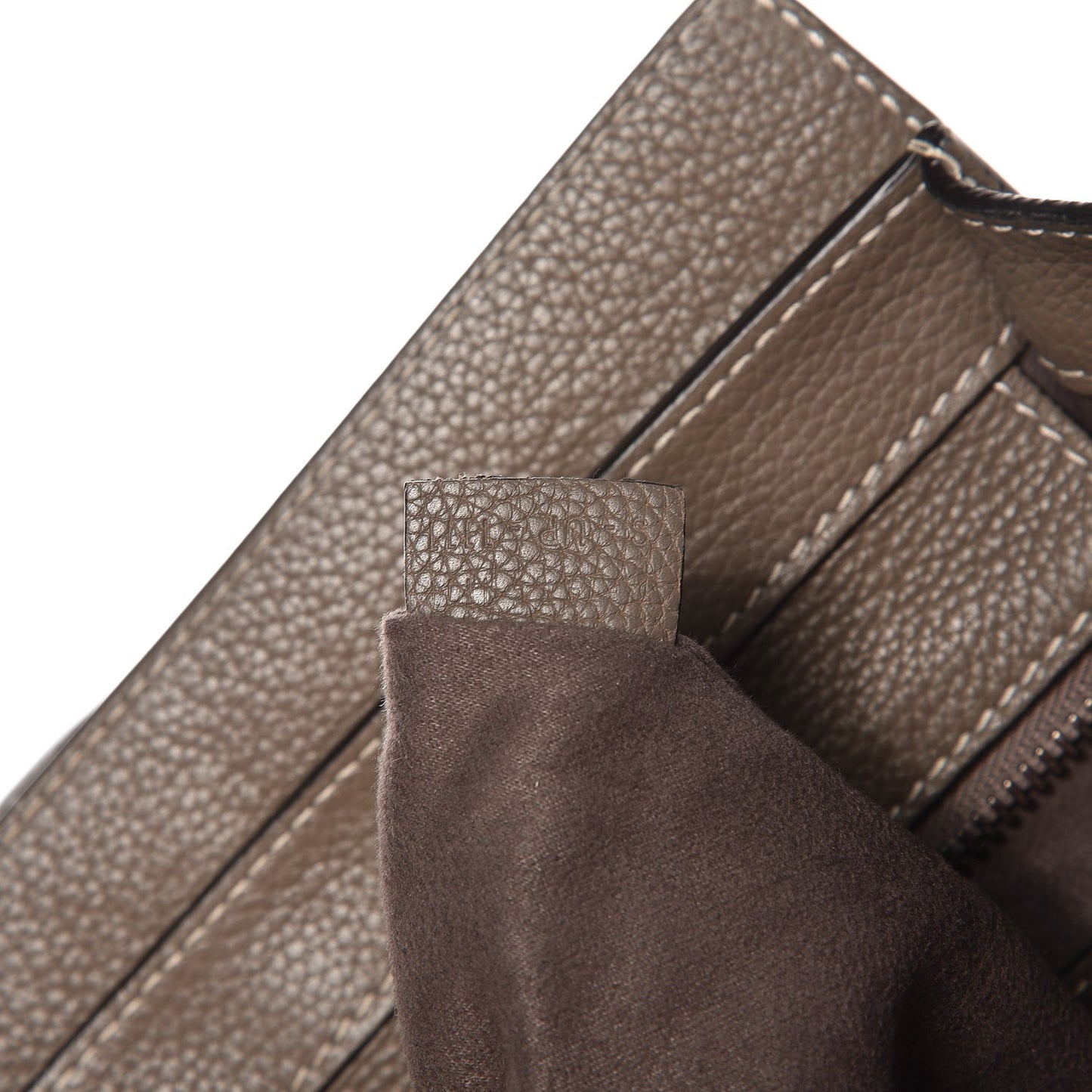 Drummed Calfskin Mini Luggage Souris