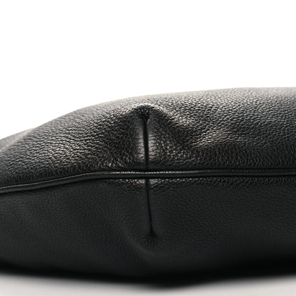 Gucci Grained Calfskin Logo Half Moon Hobo Black 9 of 11