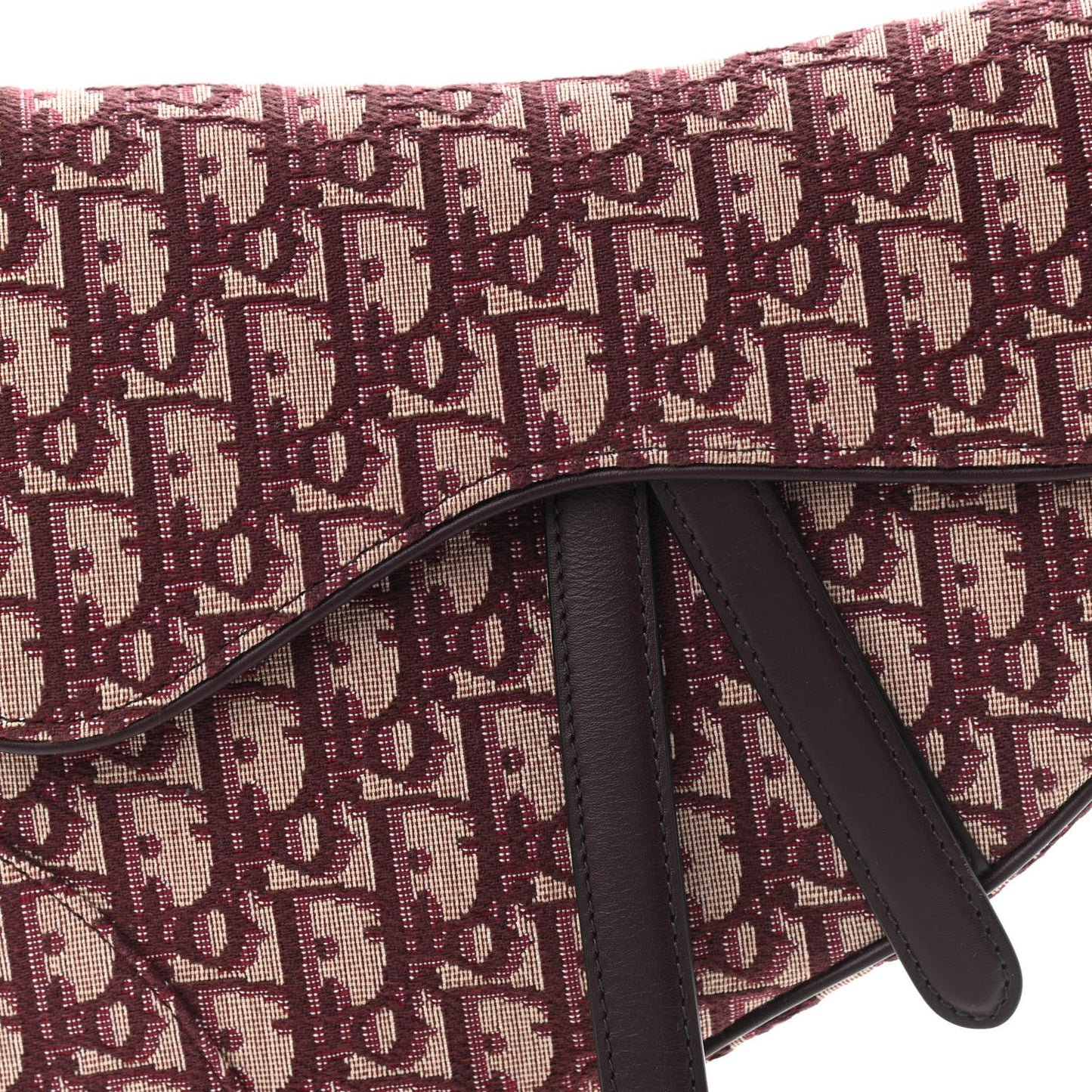 Oblique Saddle Bag Burgundy