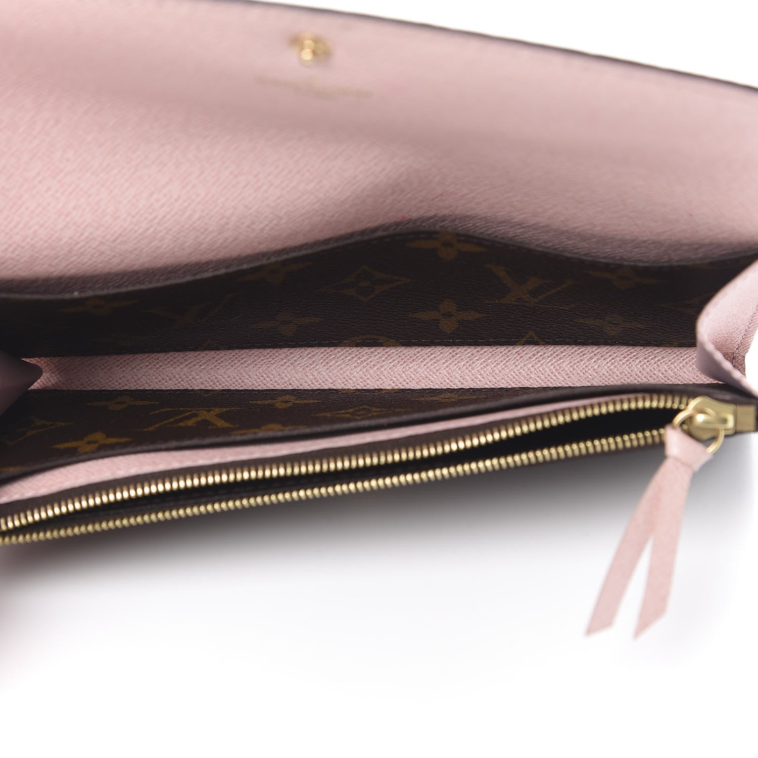 Louis Vuitton Monogram Emilie Wallet Rose Ballerine 5 of 10