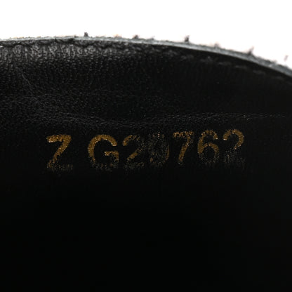 Chanel Tweed Grosgrain CC Espadrilles 38 Grey Black 10 of 10
