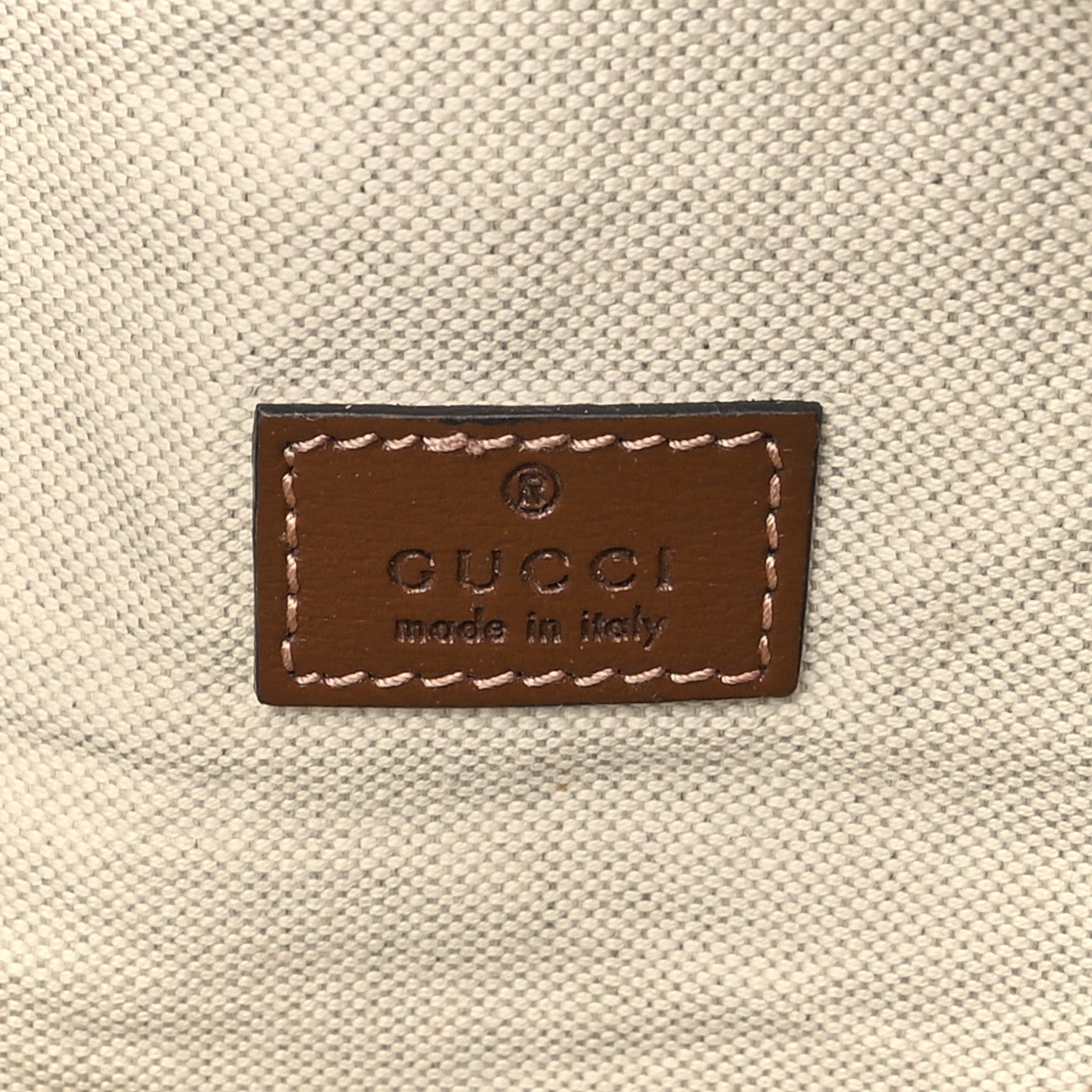 Gucci GG Supreme Monogram Textured Calfskin Retro Interlocking G Belt Bag Beige Ebony Brown Sugar 6 of 12