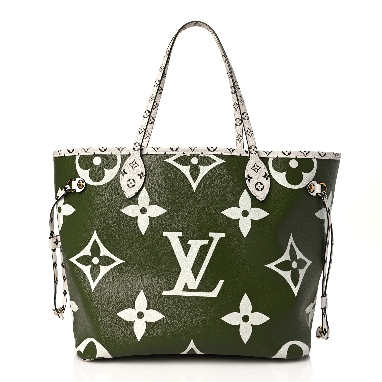 Louis Vuitton Monogram Giant Neverfull MM Kaki 3 of 10
