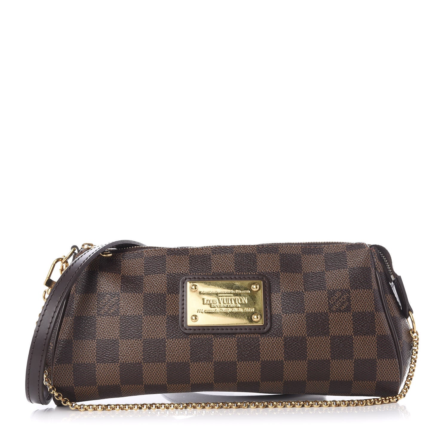 Louis Vuitton Damier Ebene Eva Clutch 1 of 9