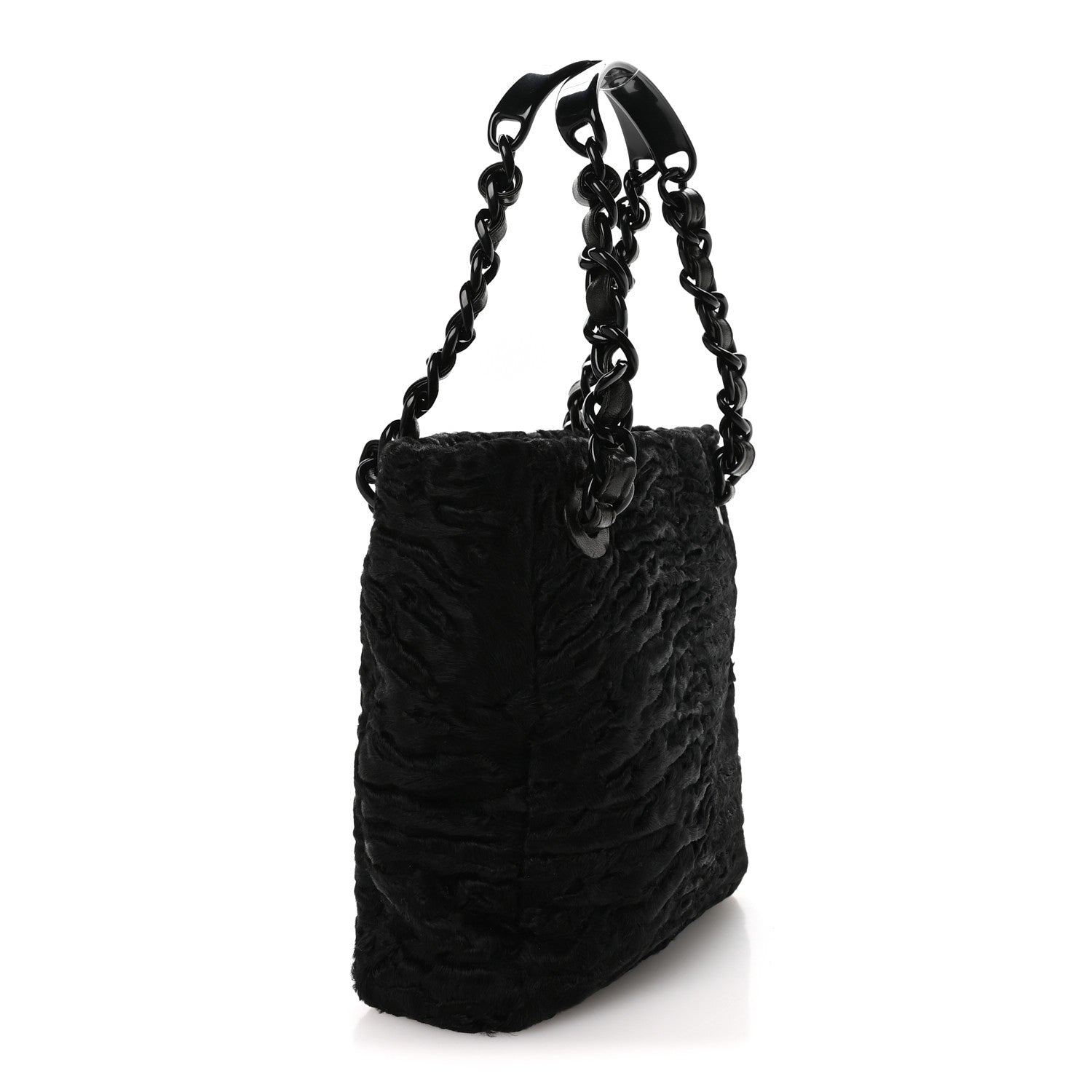 Chanel Persian Lamb Fur Tote Black 1861901 – FASHIONPHILE