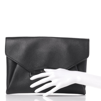 Givenchy Sugar Goatskin Medium Antigona Envelope Clutch Black 3 of 14