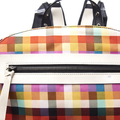 Christian Louboutin Nylon Carreaux Calfskin Aliosha Backpack Black Multicolor 9 of 11