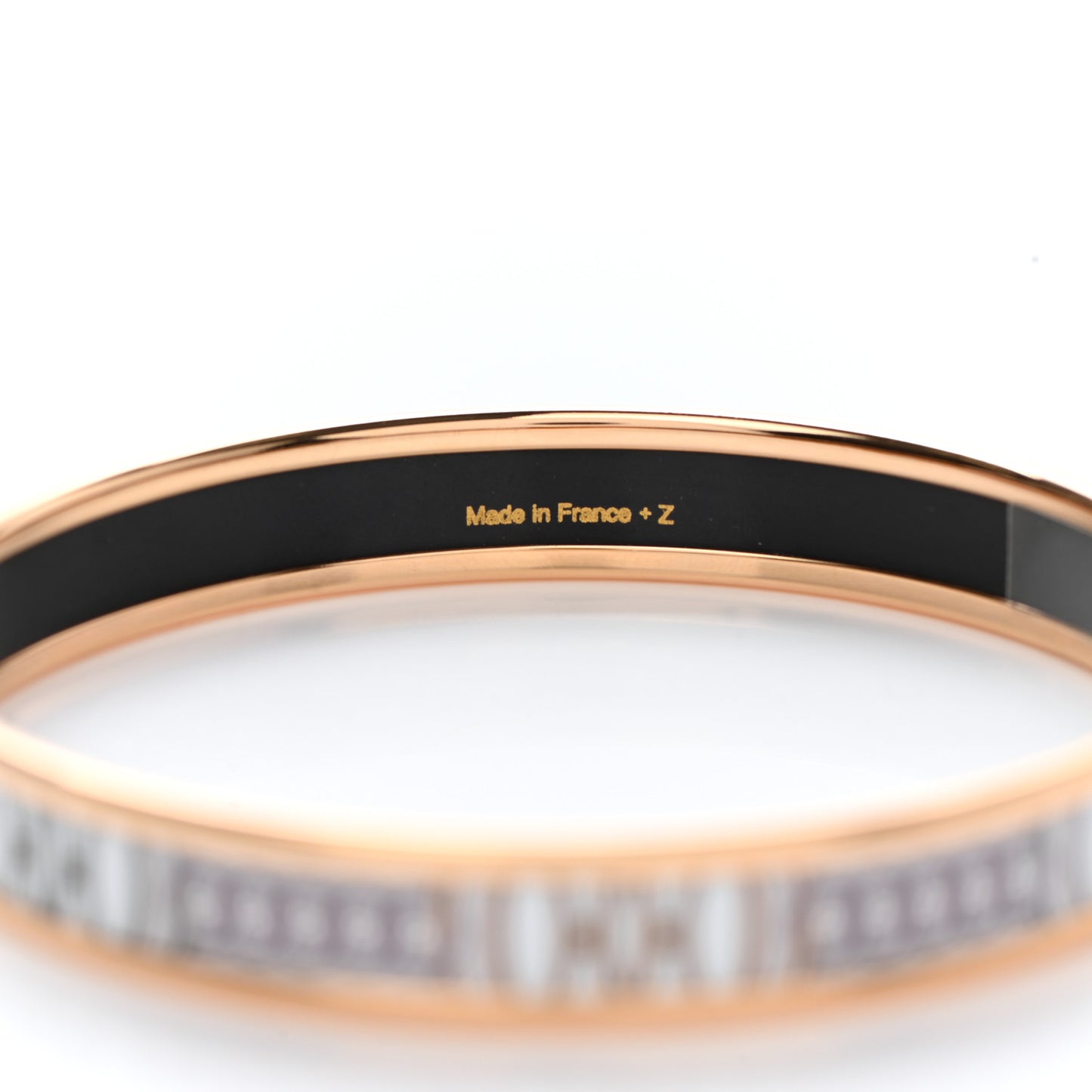 Enamel Printed Narrow Lift Profile Bracelet 65 Sable