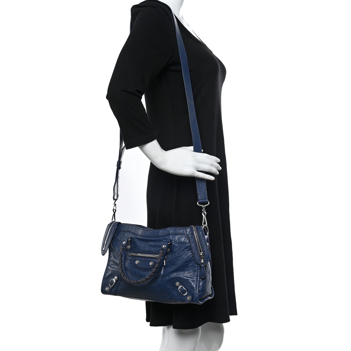 Agneau Giant 12 Silver Hardware S City Bleu Roi