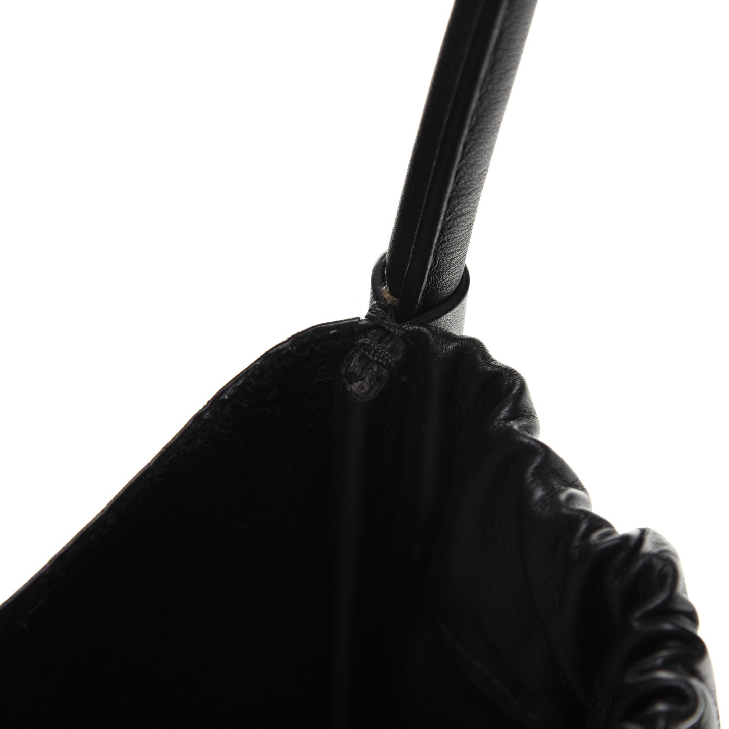 Calfskin XL Ruched Tote Black