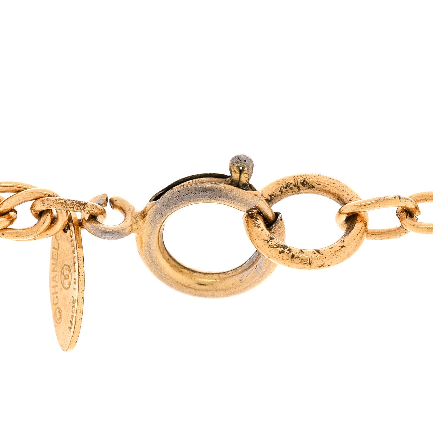 Chanel CC Pendant Necklace Gold 5 of 7