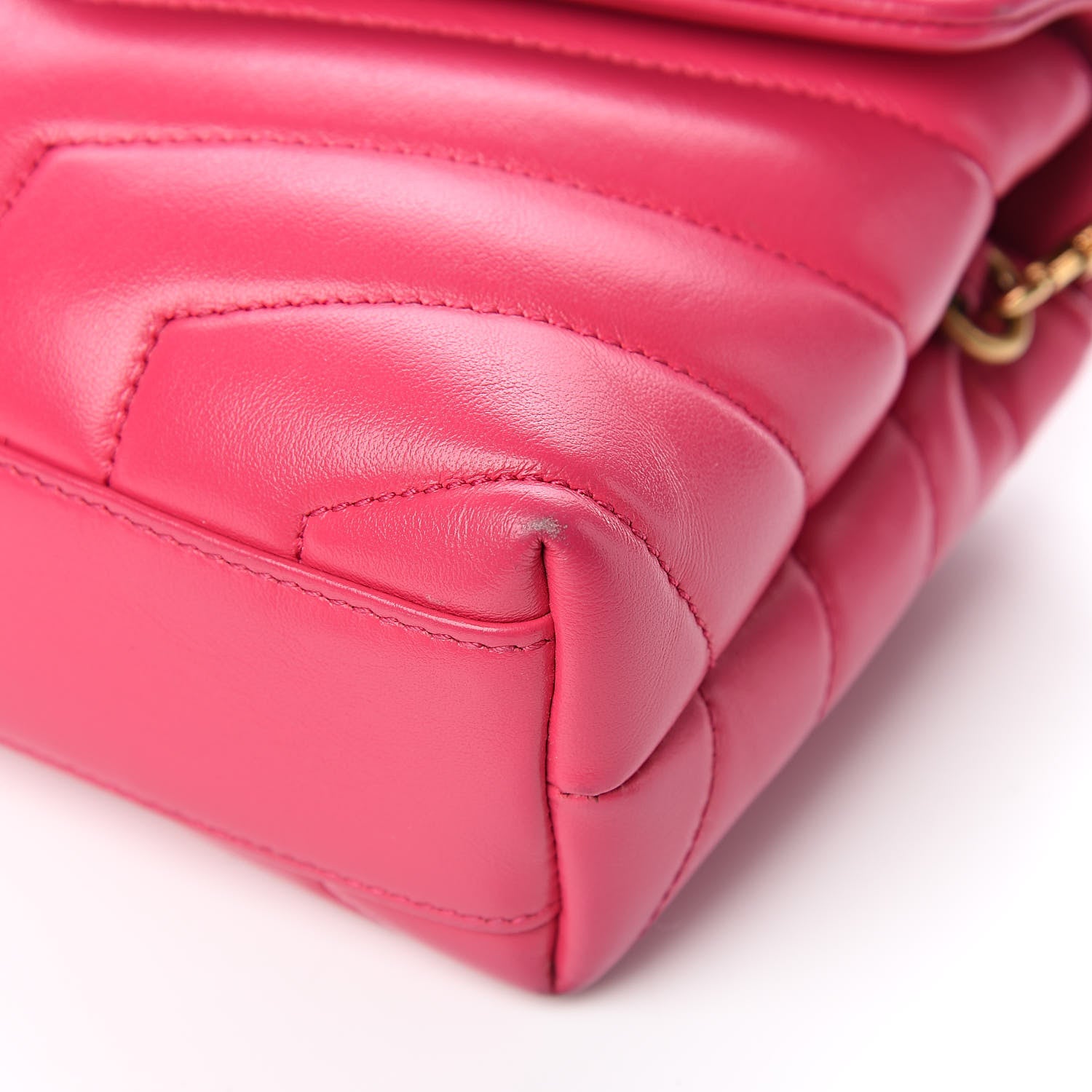 Saint Laurent Calfskin Y Quilted Monogram Toy Loulou Crossbody Bag Freesia 11 of 17
