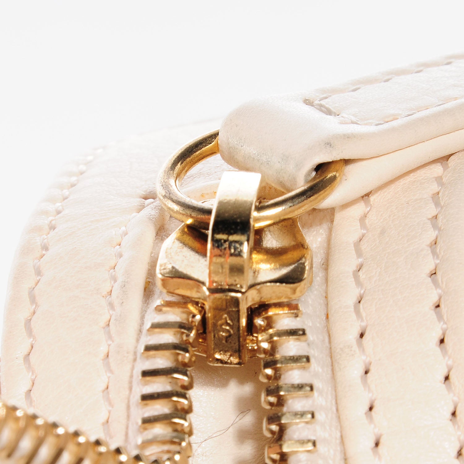 Chanel Calfskin Quilted Retro Chain Tote Ivory 8 of 8