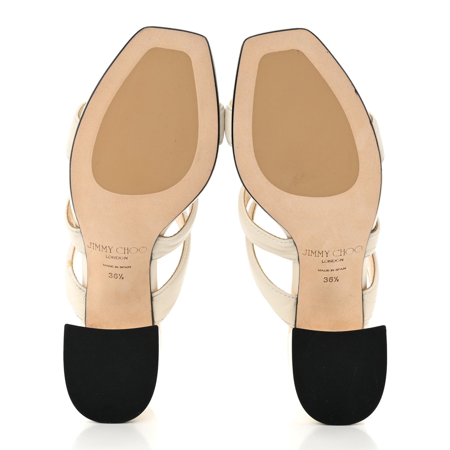 Nappa Auna 65 Mule Sandals 36.5 Latte
