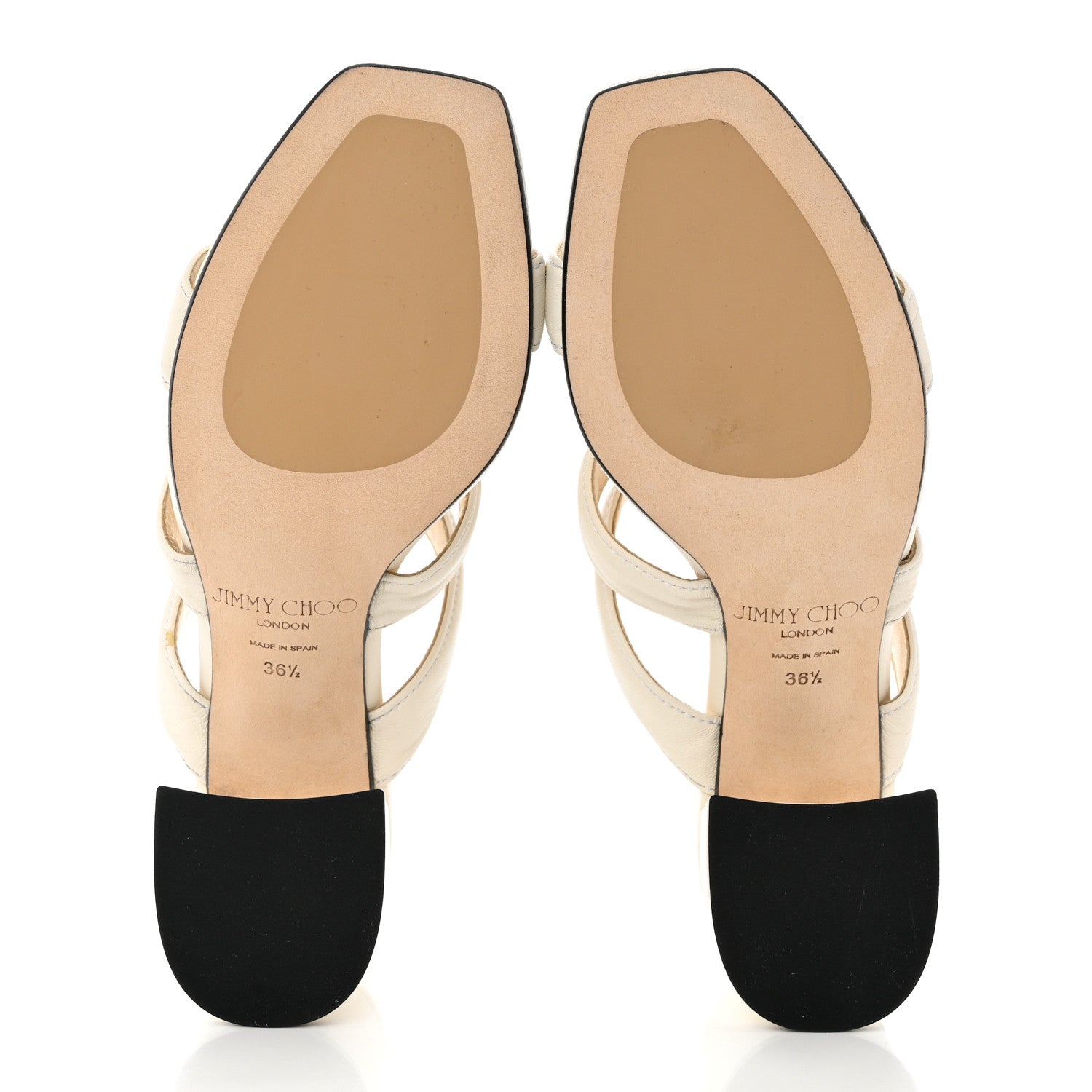 Jimmy Choo Nappa Auna 65 Mule Sandals 36.5 Latte 5 of 7