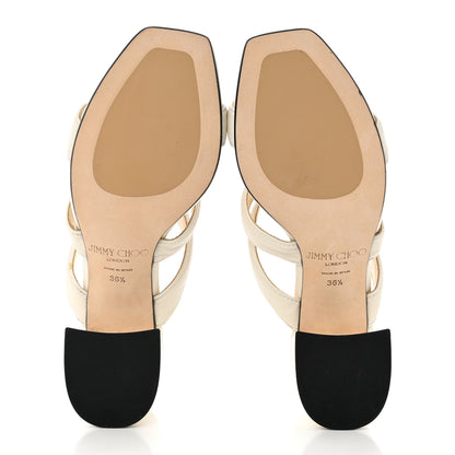 Jimmy Choo Nappa Auna 65 Mule Sandals 36.5 Latte 5 of 7