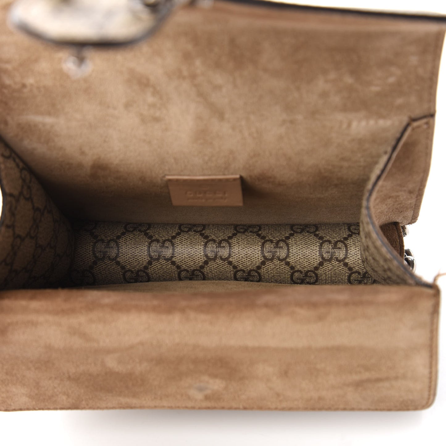 GG Supreme Monogram Mini Dionysus Shoulder Bag Taupe