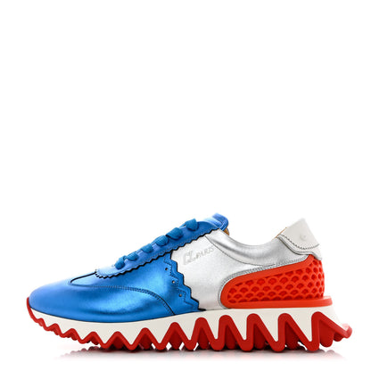 Christian Louboutin Laminated Nappa Neoprene Calfskin Mens Loubishark Sneakers 42 Version Multicolor 1 of 8