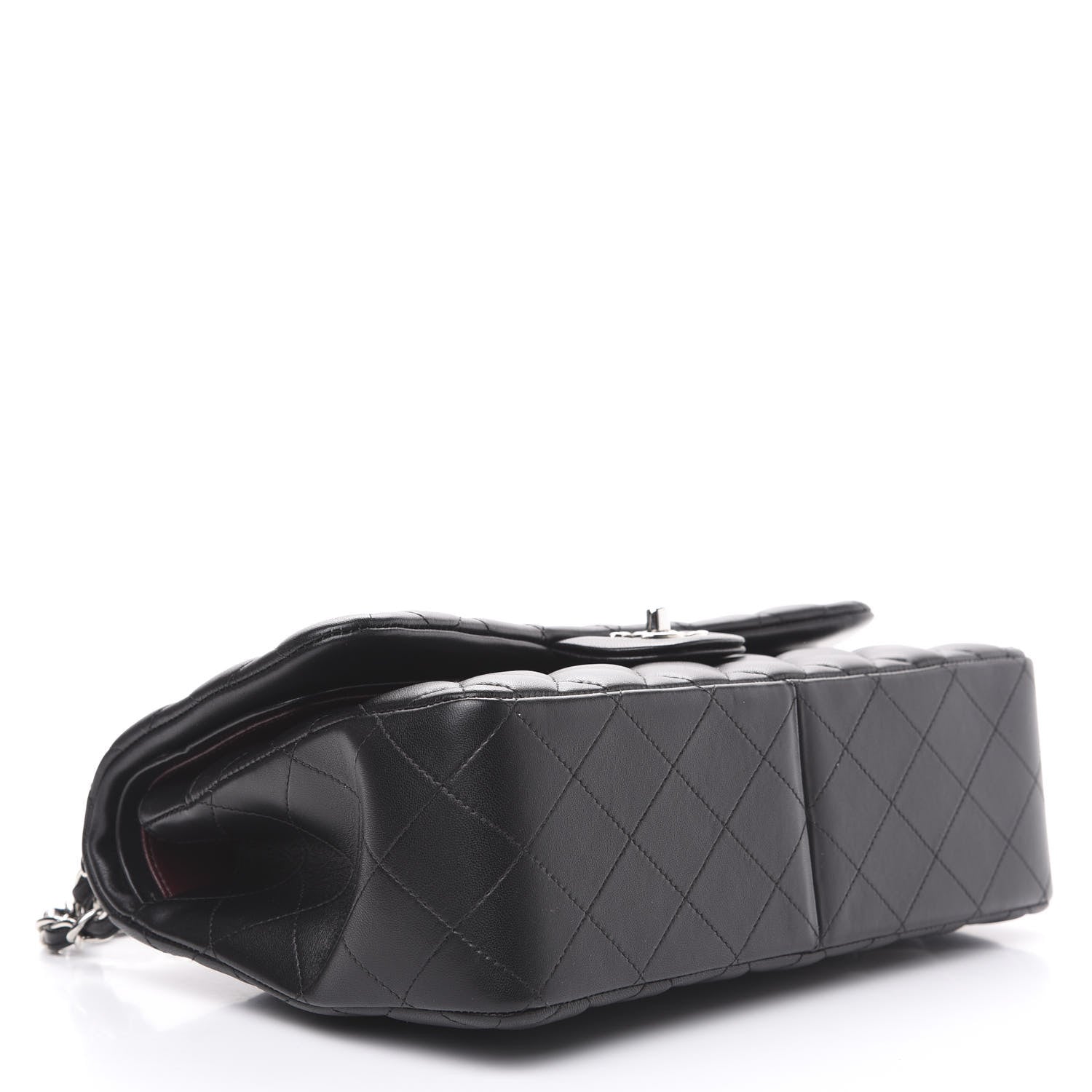 Chanel Lambskin Quilted Jumbo Double Flap Black 3 of 13