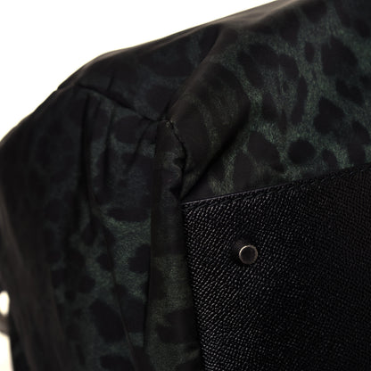 Dolce & Gabbana Nylon Leopard Print Duffle Bag Dark Green 7 of 11