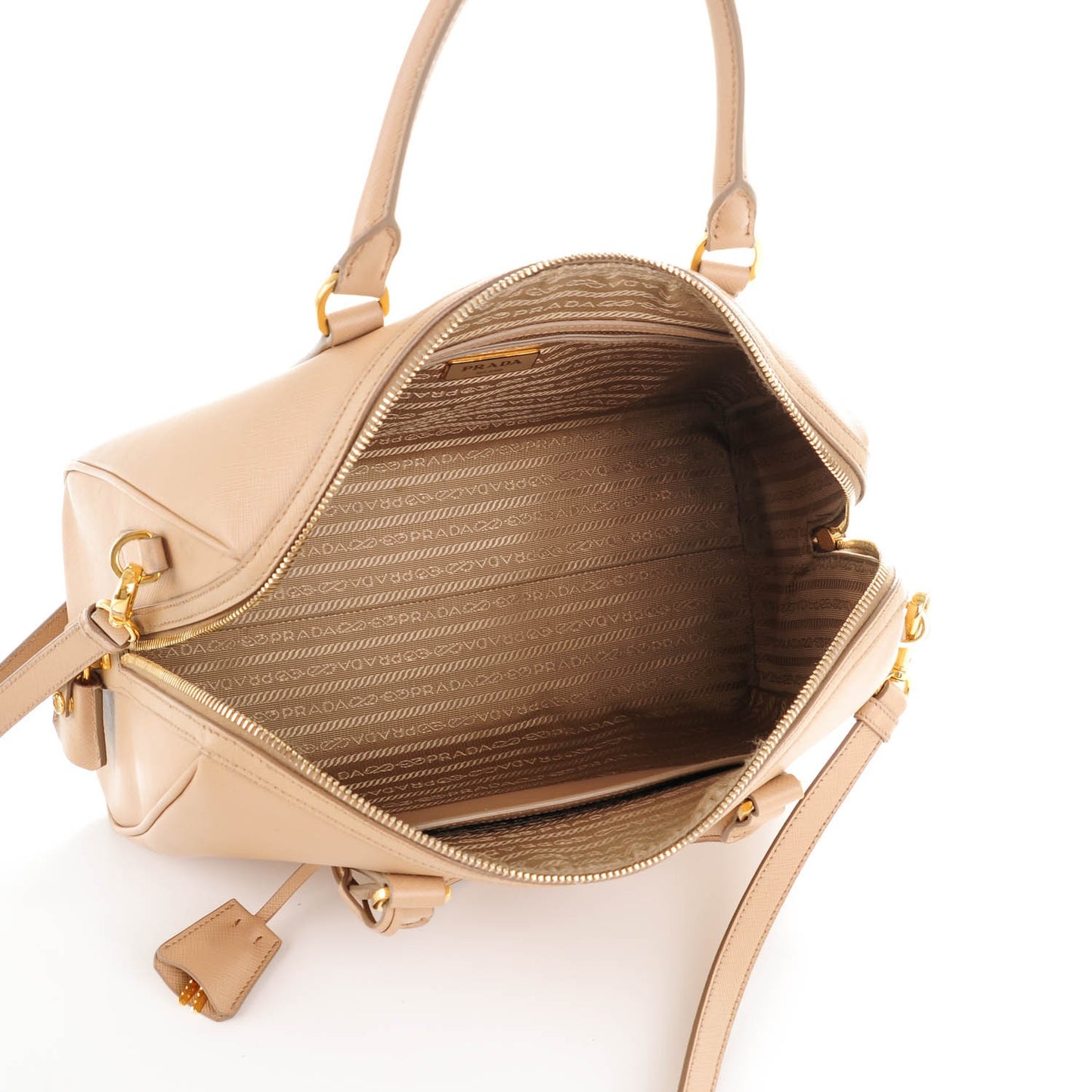 Saffiano Lux Bowler Sabbia