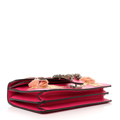 Gucci Pebbled Calfskin Embellished Guccify Small Dionysus Shoulder Bag Rosa 4 of 10