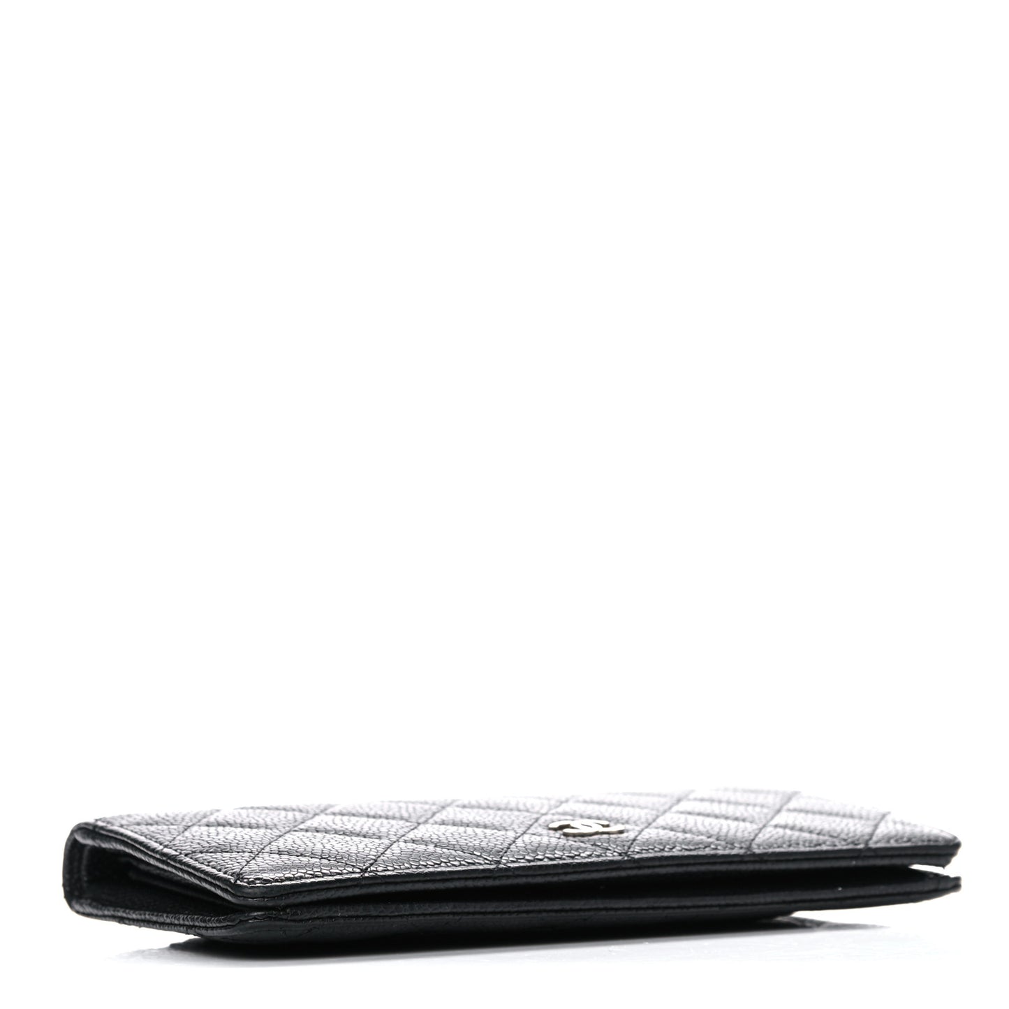 Caviar Quilted Yen Wallet Black