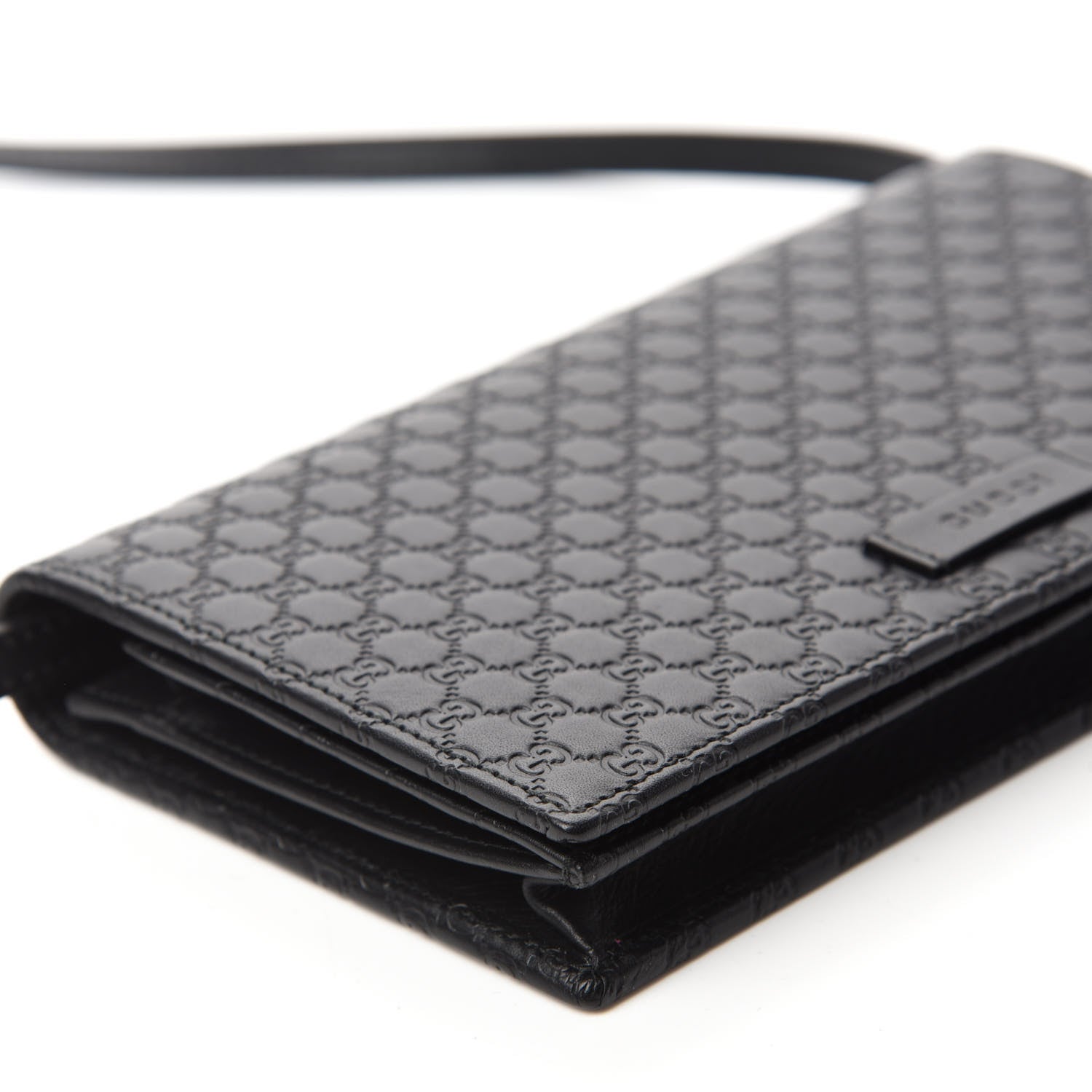 Gucci Microguccissima Crossbody Wallet Black 6 of 10