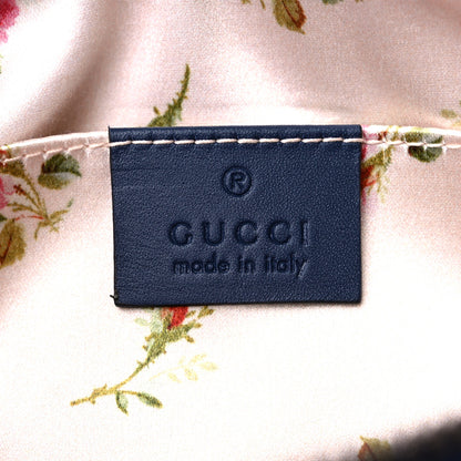 Gucci Denim Matelasse Pearly GG Marmont Cosmetic Case Blue 6 of 10